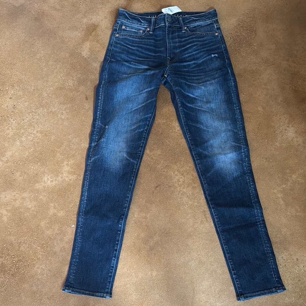 American Eagle Outfitters Dark Blue Skinny Jeans